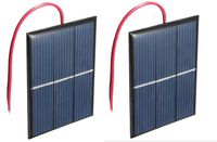 AMX3d Micro Mini Solar Cells Multipack- 1.5V 400mA Compact 80 x 60mm Solar Panels - Power Home DIY Projects, Toys & Battery Chargers (2)