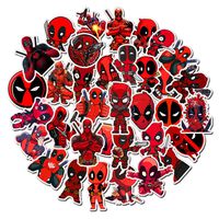 Wade Winston Wilson Laptop Stickers 35pcs, Cool Vinyl Computer Waterproof Water Bottles Skateboard Luggage Decal Graffiti Patches Decal (Deadpool)