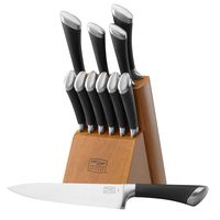 Chicago Cutlery Fusion High-Carbon Stainless Steel Knife Block Set, 12-Piece