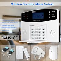 Festnight Wireless GSM SMS Home Burglar Security Alarm System Detector Sensor Kit Phone App Remote Control 433MHz 1527