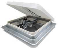 HENG'S 14" RV CAMPER TRAILER UNIVERSAL WHITE ROOF VENT 12V FAN 71112-C