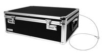 Vaultz Locking Storage Chest/Dorm Storage with Combination Locks, 6.5 x 19 x 13.5 Inches, Black (VZ00323)