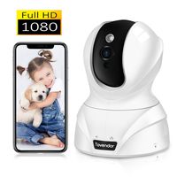 Tovendor Pet Dog Camera, 1080P Pan/Tilt/Zoom Monitor for Baby/Elderly/Nanny, Indoor Security Video Cloud Camera with IR Night Vision, 2 Way Talk