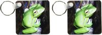 3dRose Tree Frog - Key Chains, 2.25 x 4.5 inches, set of 2 (kc_1312_1)