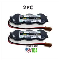 2PC CR2477N-3RX Panasonic 44A747665-001R03, 44A747665-001R02, 44A747665-001R01, GE Fanuc IC698ACC701 PLC - CNC Replacement Battery