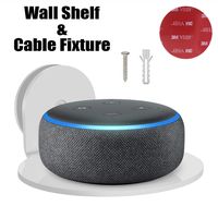 YES Google Home Echo Dot Wall Mount, Smart Home Outlet Wall Mount Shelf: Hidden Cable Management for Security Cameras,Nest,Smart Speakers,echo dot and more,A Space-Saving Shelves Solution(Wall Shelf)
