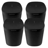 Four Room Set Sonos One SL - The powerful microphone-free speaker for music and more - Black
