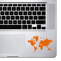 StickAny Palm Series Detailed Earth Sticker for MacBook Pro, Chromebook, and Laptops (Orange)