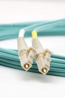 Duplex LC to LC (LC/LC) Fiber Optic Patch Cable (3 Meter, Aqua)