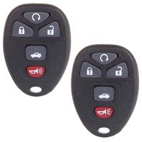 SCITOO Keyless Entry Remote Fob 2X 5 Button Replacement fit for Chevrolet Cobalt Chevrolet Malibu Pontiac G5 Pontiac G6 KOBGT04A