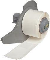 Brady M71FP-2-425 1.75" Width x 1" Height White Color B-425 Permanent Polypropylene Flag With Matte Finish For BMP71 Label Printer (100 Per Roll)
