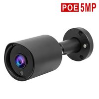 5MP Bullet PoE IP Camera, 2.8mm Wide Angle,Vonnision Outdoor IP66 Water-Proof Infrared Security CCTV Camera, 68ft Night Vision, RCA Audio in,Motion Detection,ONVIF(Plug&Play with Hikvision PoE NVR)