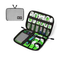 BAGSMART Electronic Organizer Travel Cable Organizer Portable Electronics Accessories Bag for Cords, USB, Grey