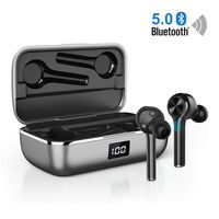 Ture Wireless Earbuds Bluetooth 5.0, in-Ear Noise Cancelling Bluetooth Headphones 40H Playtime with Dual-Mic Stereo Headset Touch Control Compatible with Smartphones Tablets (Black)