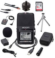 Zoom H2n Portable Digital Voice Recorder Bundle with APH2n Accessory Pack and SDHC Card and Stereo Cable