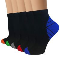 Copper Compression Running Socks for Men & Women-5/10 Pairs-Fit for Athletic,Travel& Medical（15,S/M)