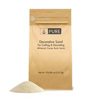 Pure Organic Ingredients Natural Decorative Sand (5 lbs), Real Sand for Use in Crafts, Decor, Vase Filler, and More!