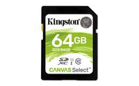 Kingston Canvas Select 64GB SDHC Class 10 SD Memory Card UHS-I 80MB/s R Flash Memory Card (SDS/64GB)