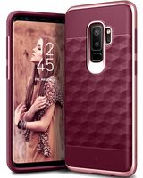 Caseology Parallax for Galaxy S9 Plus Case (2018) - Award Winning Design - Burgundy/Rose Gold