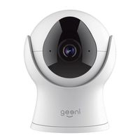 Geeni VISION 720P Smart Wi-Fi Camera Home Security System, No Hub Required, White