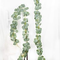 DearHouse 2PCS Eucalyptus Garlands Artificial Greenery Garland Faux Silk Eucalyptus Vines Wedding Backdrop Wall Decor Flower Arrangement