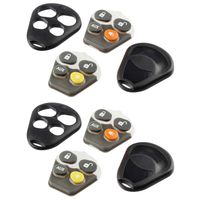 Key Fob Keyless Entry Remote shell Case & Pad fits Viper EZSDEI474V - 4 Button, Set of 2