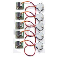 Eztronics Corp 5 Pcs DC 5V Stepper Step Motor + Driver Test Module Board ULN2003 For Arduino