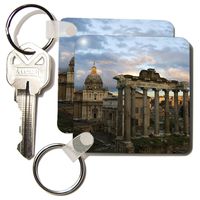 3dRose Forum, Rome, Italy - EU16 DBN0183 - David Barnes - Key Chains, 2.25 x 4.5 inches, set of 2 (kc_82106_1)