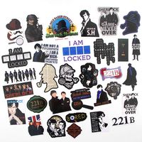 TV Show Shelock Holmes Themed 32 Piece Sticker Decal Set for Kids Adults - Laptop Motorcycle Skateboard Decals