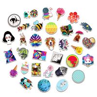 Cute Vsco Stickers for Water Bottles, Cute,Waterproof,Aesthetic,Trendy Stickers for Teens,Girls,Perfect for Laptop,Phone,car,Skateboard,Travel| Extra Durable 100% Vinyl (33 Pcs)