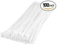 Fixson Multi-Purpose Self-Locking Cable Ties Nylon Zip Wire Tie-Wraps (100 Piece) 10-Inch Cable-Tie Color Natural (45-LB Strength)