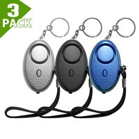SLMT Safe Sound Personal Alarm 130DB Self Defense Keychain Alarm, Self Protection Personal Safety Alarm for Women, Girls, Kids, Elderly (3multicolor)