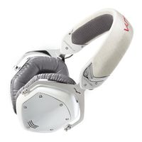 V-MODA Crossfade LP Over-Ear Noise-Isolating Metal Headphone (White Pearl)