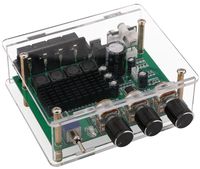 Yeeco Digital Amplifier Board Dual Channel 80W+80W DC12V-24V / AC14V-17V Audio Power Amplifier Board Car Audio Stereo AMP Module with Volume Knob RCA Audio Input for Audio System DIY Speakers