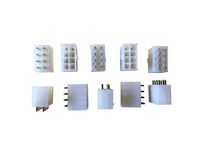 TBC-electronics 10X - 8-Pin pci-e CPU/EPS Power Male Header Connector - Straight - White 10-Pack