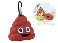 LZSOMPK Dog Poop Bag Holder Poop Bag Dispenser for Dog Waste Bags Includes 1 Roll 15 Bags