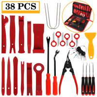 Manfiter 38Pcs Trim Removal Tool, Pry Kit Car Panel Tool Radio Removal Tool Kit, Auto Clip Pliers Fastener Remover Pry Tool Kit, Car Upholstery Repair Kit, Prying Tool Kit with Storage Bag