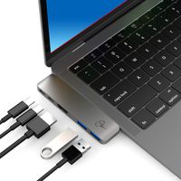 CharJenPro USB C Hub for MacBook Pro 16", 15.6" 2019, 2018, 2017, MacBook Air 2019, 2018, 100W Power Delivery, HDMI 4K, 2 USB 3.0, Thunderbolt 3 Port, USBC Data (MacBook Pro USB C Hub)