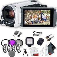 Canon VIXIA HF R800 Camcorder (White) Standard Accessory Bundle