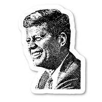 JFK Sticker Historic Stickers - 2 Pack - Laptop Stickers - 2.5" Vinyl Decal - Laptop, Phone, Tablet Vinyl Decal Sticker (2 Pack) S82324