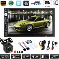Bigens Car Stereo 2 Din,Upgrade Version 7 Inch Touch Screen Car MP5 Player Support Backup Rear View Camera FM Radio Car Audio with Hands-Free Mirror Link