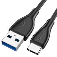 UNBREAKcable USB 3.0 Type C Cable - Ultra Durable High Speed USB C Cable Compatible with Samsung Galaxy S10/S9/S8 10e, Google Pixel 3, Nexus 6, HTC 10/U11, Nintendo Switch - 2M Black