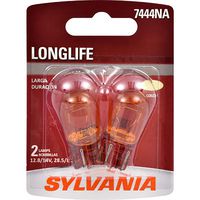 SYLVANIA - 7444NA Long Life Miniature - Amber Bulb, Ideal for Turn Signal Applications, Side Marker, and Parking. (Contains 2 Bulbs)