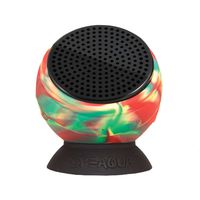 Speaqua Sound Company - 100% Functionally Waterproof Bluetooth Speaker with Built in Internal Storage - Barnacle Plus Series - Puffer Fish