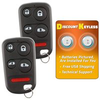 Discount Keyless Replacement Key Fob Car Entry Remote For Honda Odyssey OUCG8D-440H-A (2 Pack)