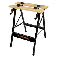 POWERTEC MT4006 Deluxe Bamboo Workbench Top | Portable Project Center and Vise Tool