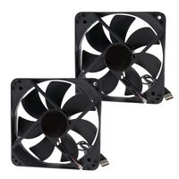 SING F LTD 2 Pack DC 5V CPU Cooling USB Case Radiator Silent Fan Cooling Blower Compatible with Computer CPU Cooler
