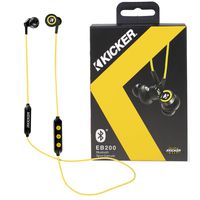 Kicker Bluetooth Wireless Earbuds | Noise Canceling Headphones Earbuds w/Built-in Mic with Multi Function Button Volume Control | Sweat and Water Resistant