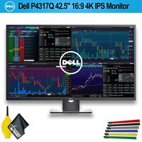 Dell P4317Q 42.5" 16:9 4K IPS Monitor (P4317Q) with Wire Straps, Dust Blower, and Microfiber Cloth (1 - Pack)