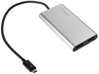 StarTech.com Thunderbolt 3 to Dual HDMI Display Adapter - 4K 30Hz - Certified TB3 to HDMI Monitor Adapter - Compatible w/Windows Only (TB32HD2)